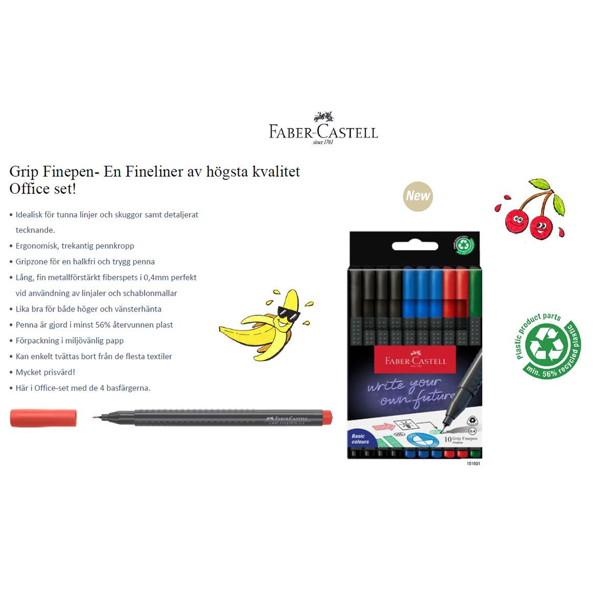 Fiberpenna Faber-Castell Faber Grip 4-Färger 0,4 13040358_4