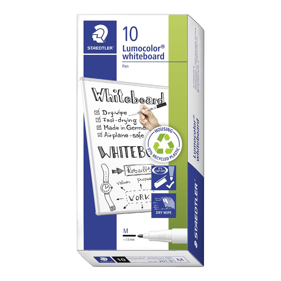 Whiteboardpenna Staedtler Lumocolor 301 Svart 1mm 13133174_3