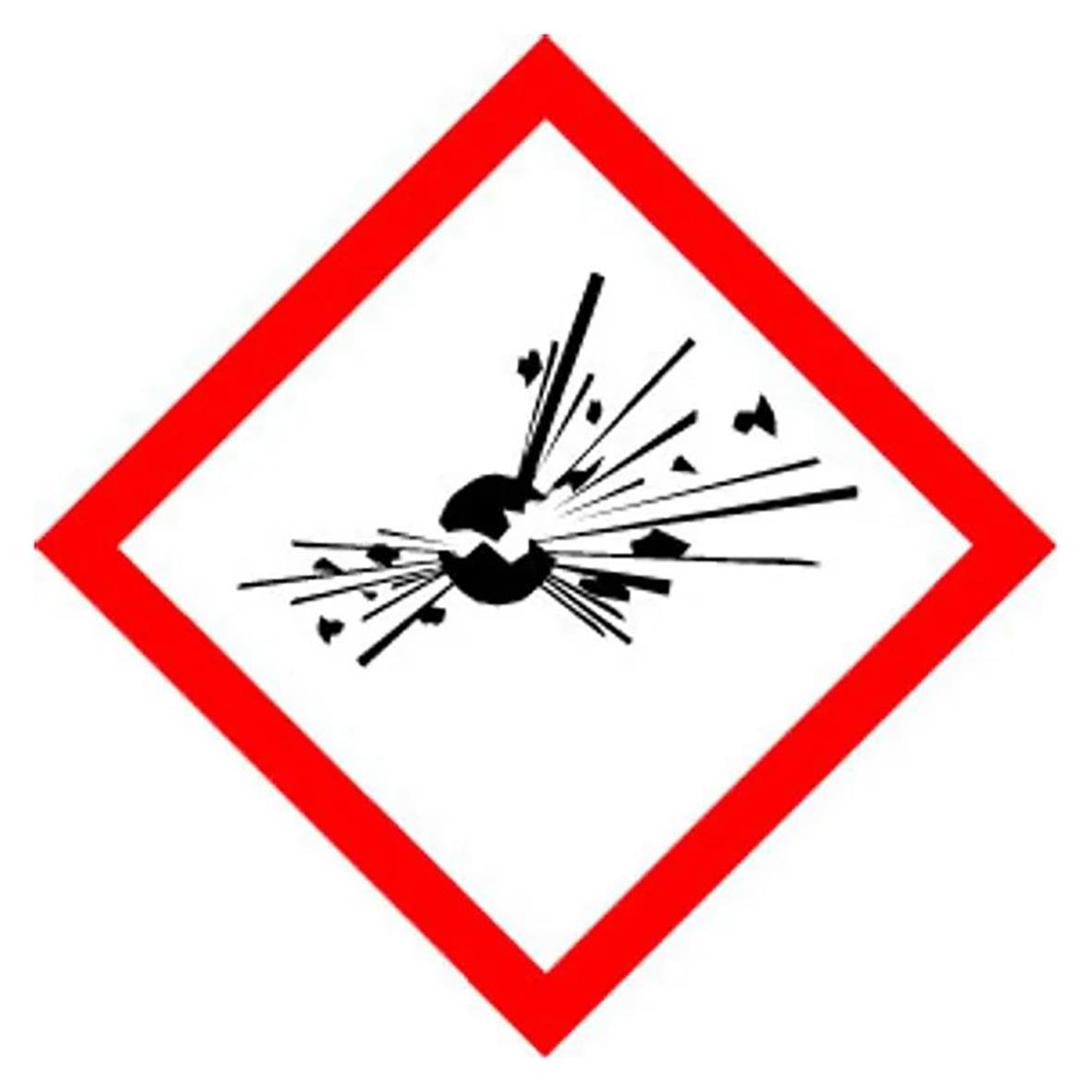 Etikett Faropiktogram EXPLOSIV PVF 40mm x 5m