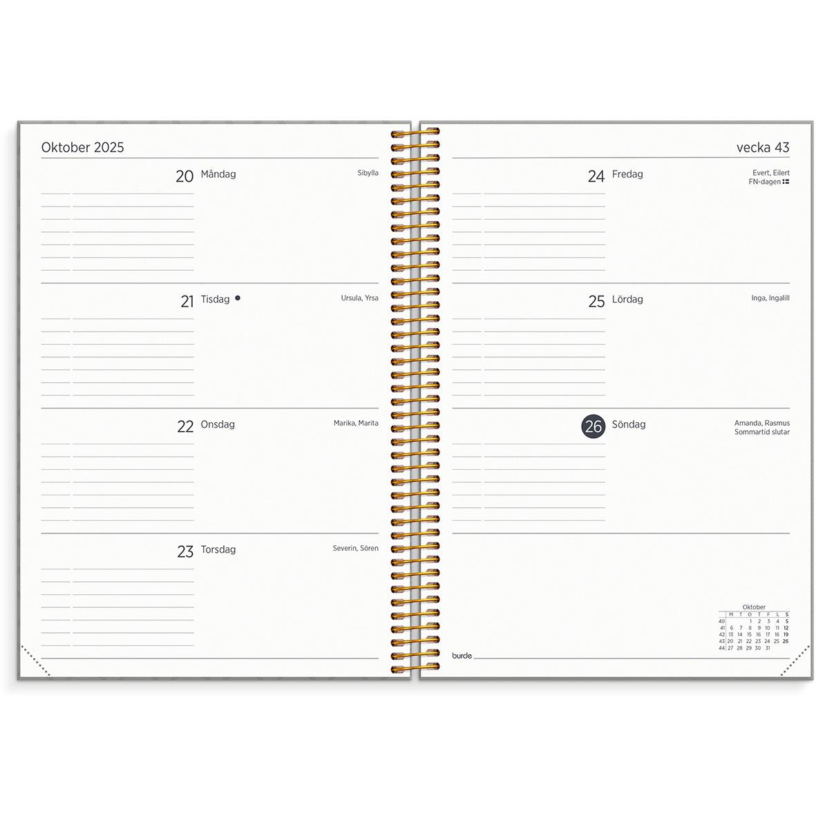 Almanacka Burde 1042 Organizer & Notes 2025 16011192_2