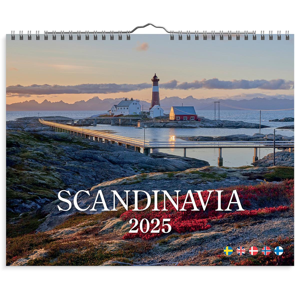 Väggkalender Burde 1727 Scandinavia 2025