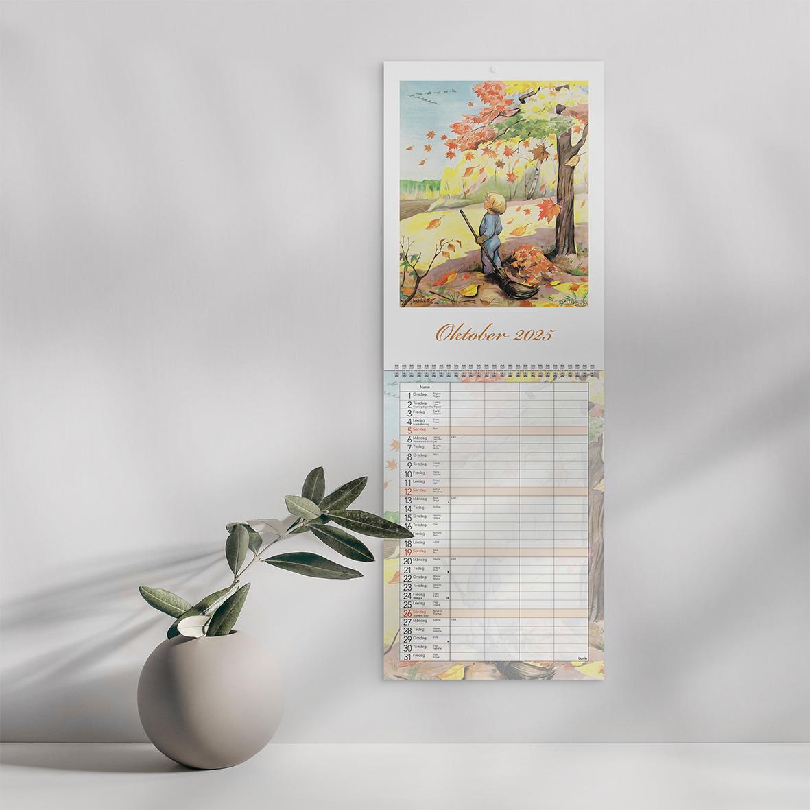 Väggkalender Burde 1739 Familje Kerstin Frykstrand 2025 16030264_4