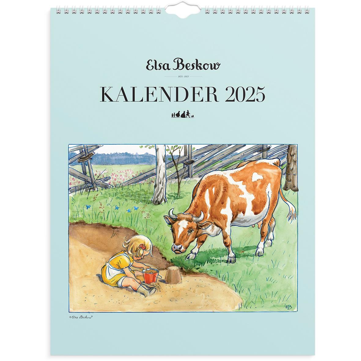 Väggkalender Burde 1748 Elsa Beskow 2025