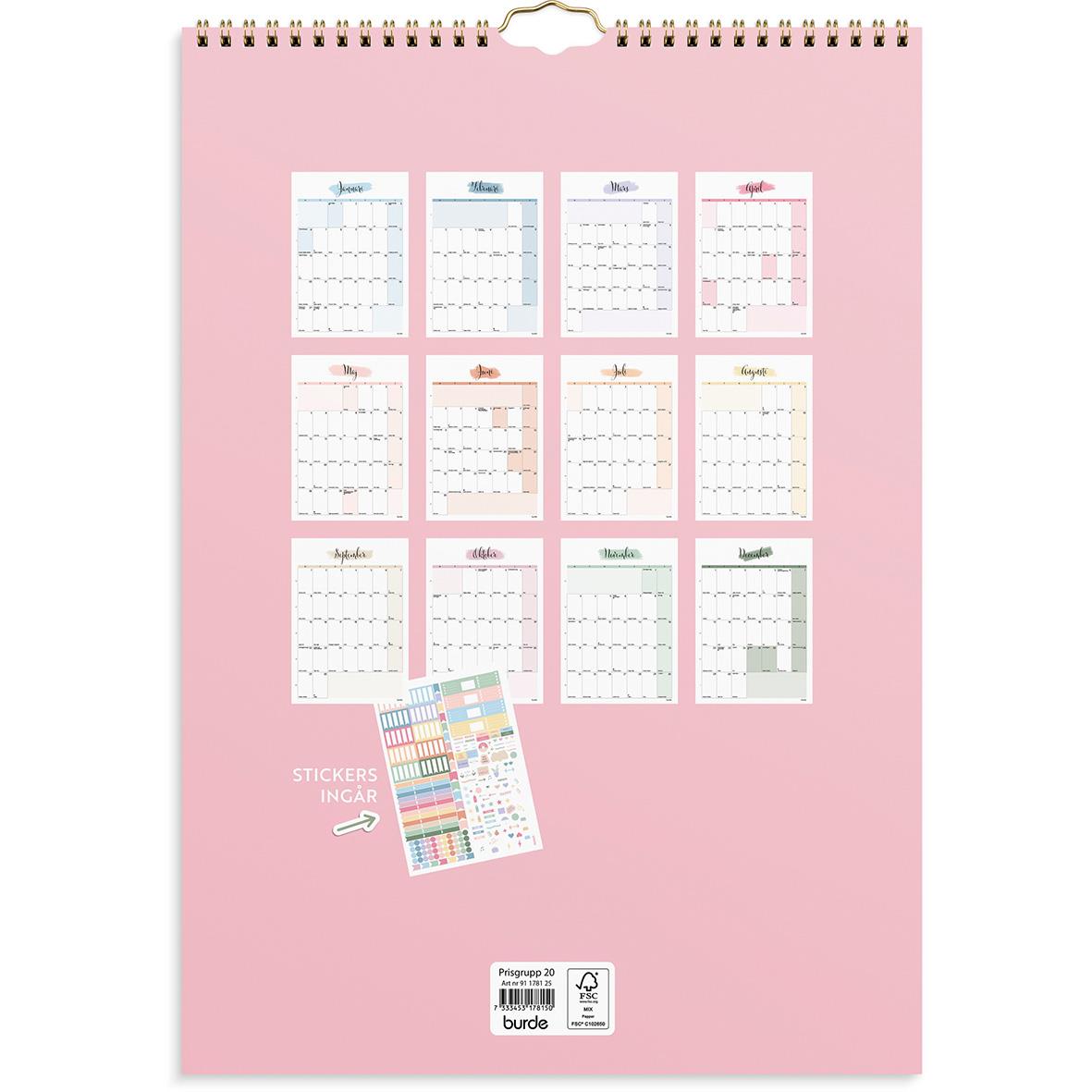 Väggkalender Burde 1781 Väggkalender Life Organizer 2025 16118866_5