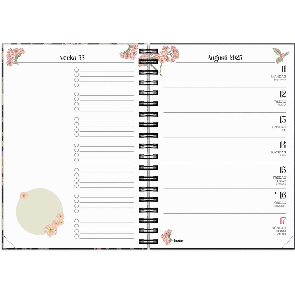 Almanacka Burde 1037 Life Planner 2025 Floral 16141488_2