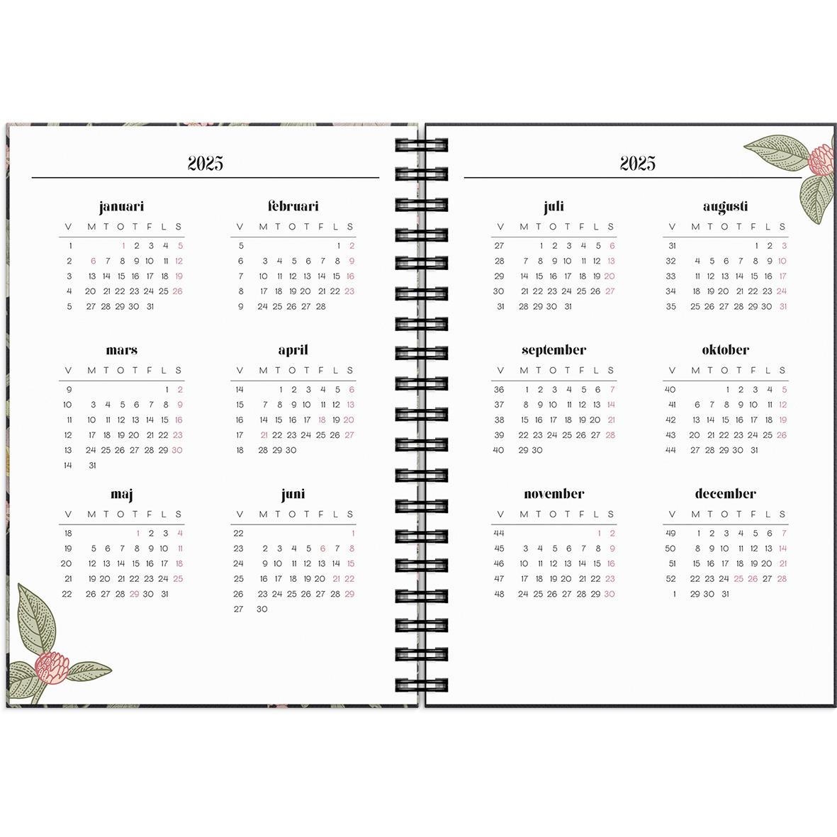 Almanacka Burde 1037 Life Planner 2025 Floral 16141488_4