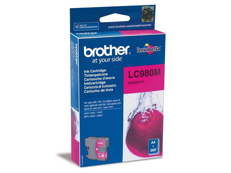 Bläckpatron Brother LC980M Magenta 26010224