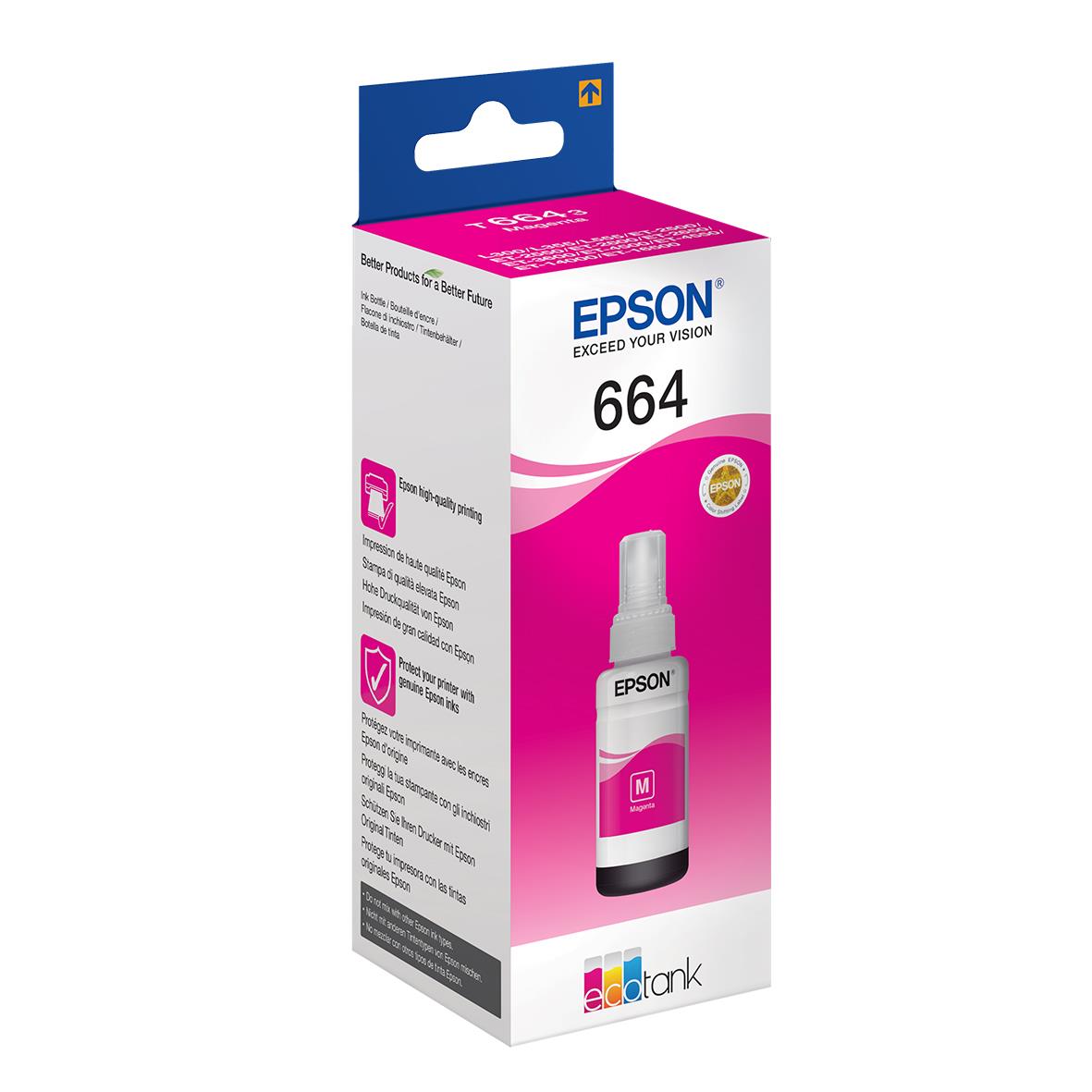 Bläckpatron Epson T6643 Magenta 26011297