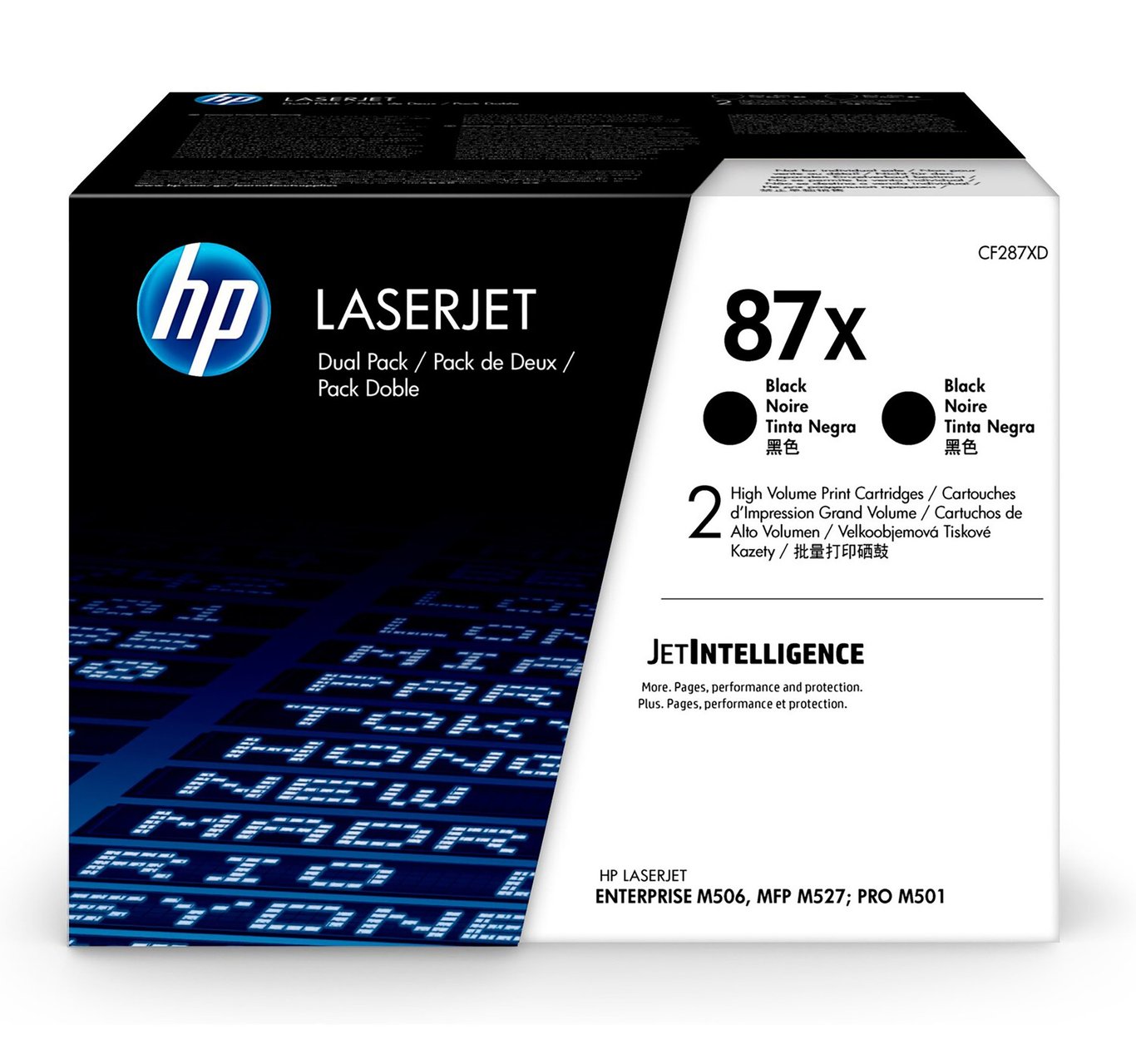 Lasertoner HP 87X Dualpack 2x18000 Sidor CF287XD Svart 26011384_1