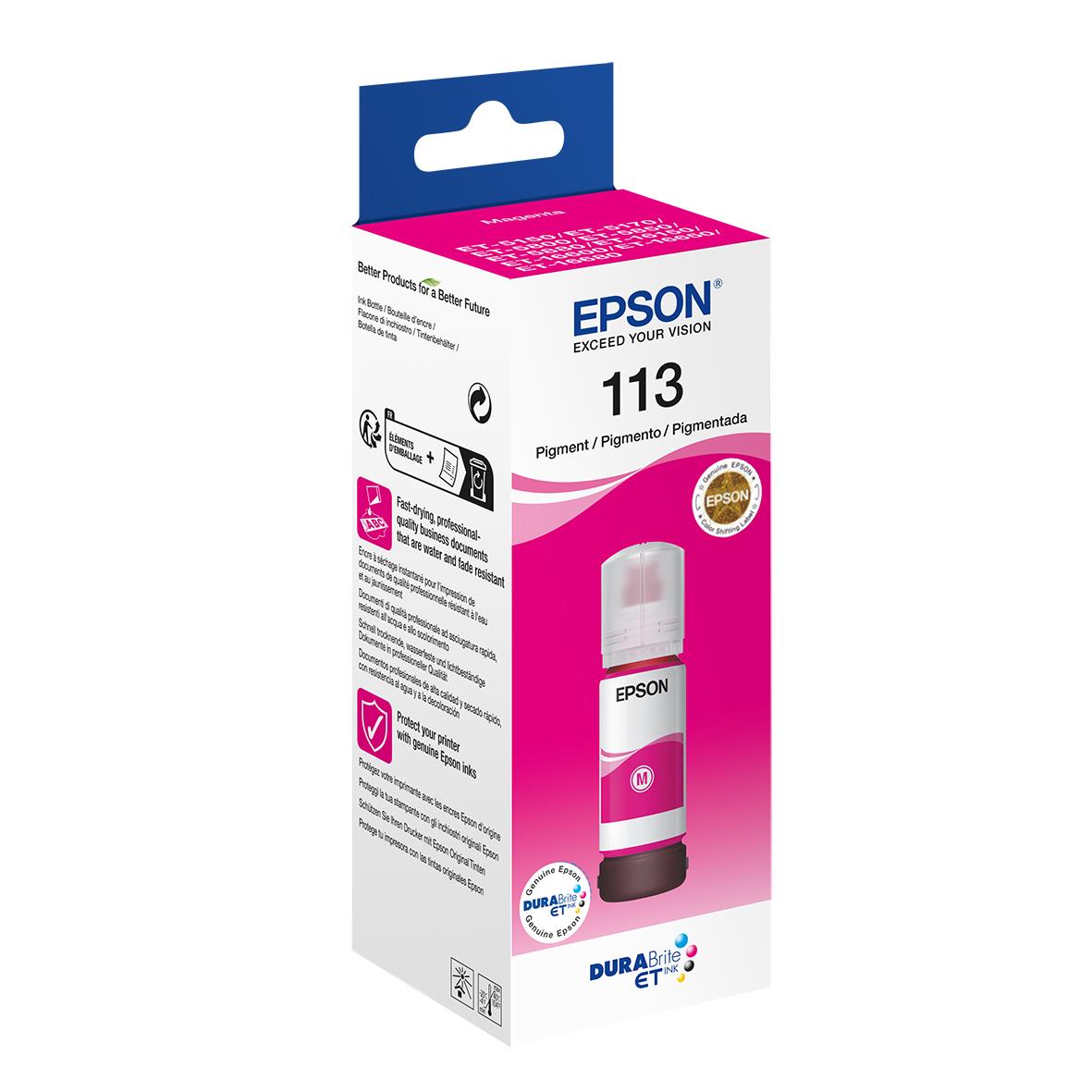 Bläckpatron Epson 113 Ecotank 6000 Sidor Magenta