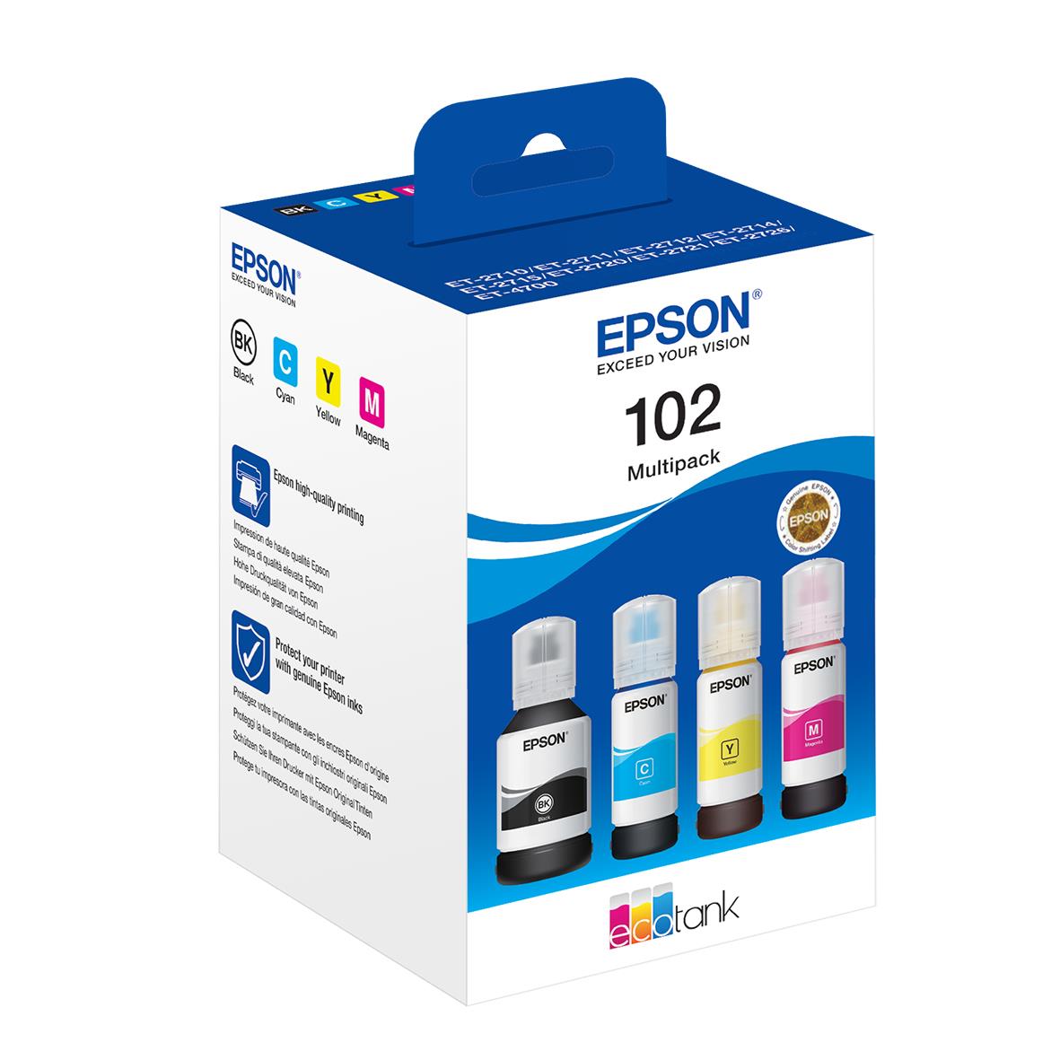 Bläckpatron Epson T102 Multipack 4-färg