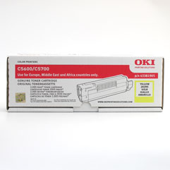 Lasertoner OKI 43381905 Gul