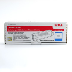 Lasertoner OKI 43381907 Cyan 27040080