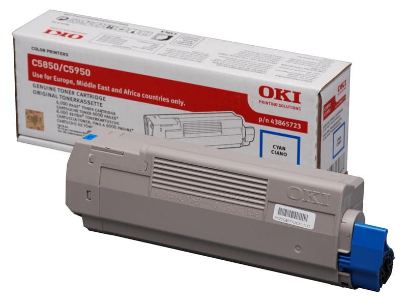 Lasertoner OKI 43865723 Cyan