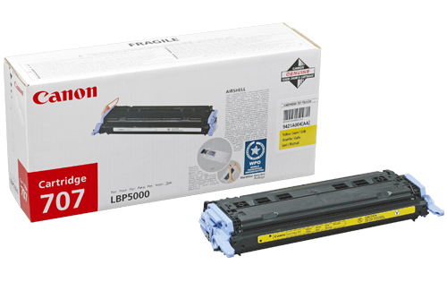 Lasertoner Canon CRT707 9421A004 Gul