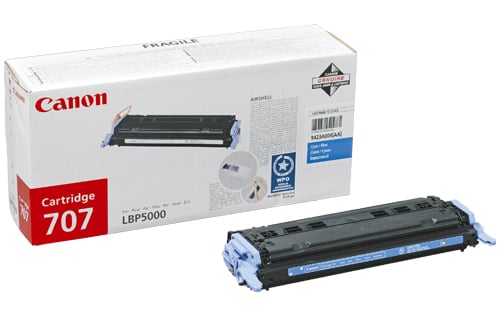 Lasertoner Canon CRT707 9423A004 Cyan 27040386