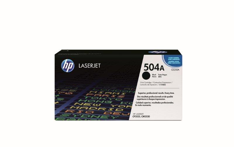 Lasertoner HP 504A 1200 Sidor CE250A Svart 27040424_1