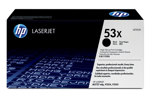 Lasertoner HP 53X 7000 Sidor Q7553X Svart