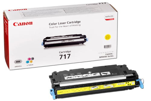 Lasertoner Canon 717Y 2575B002 Gul 27040588