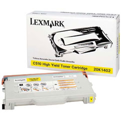 Lasertoner Lexmark 20K1402 Gul 27041302