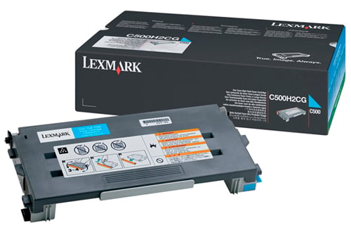 Lasertoner Lexmark 3000 Sidor C500H2CG Cyan 27041399