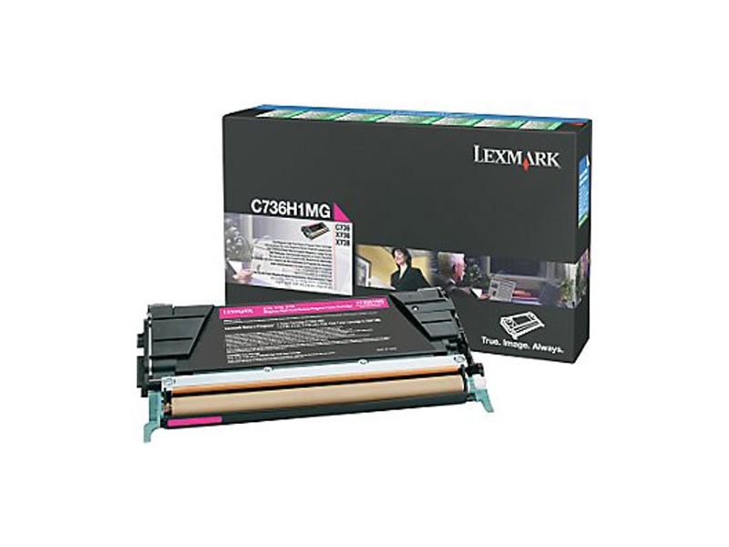 Lasertoner Lexmark 10000 Sidor C736H1MG Magenta 27041406