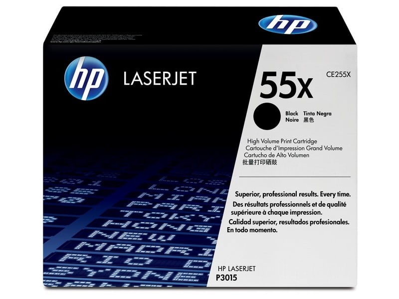 Lasertoner HP 12500 Sidor CE255XD Svart