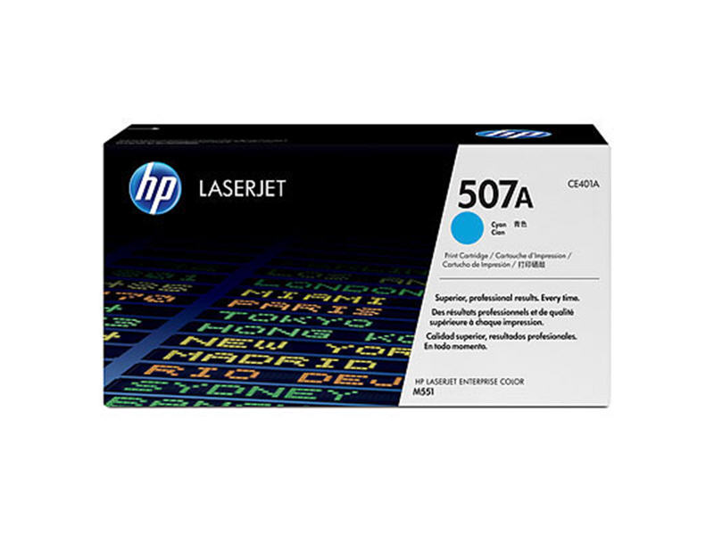 Lasertoner HP 507A 6000 Sidor CE401A Cyan