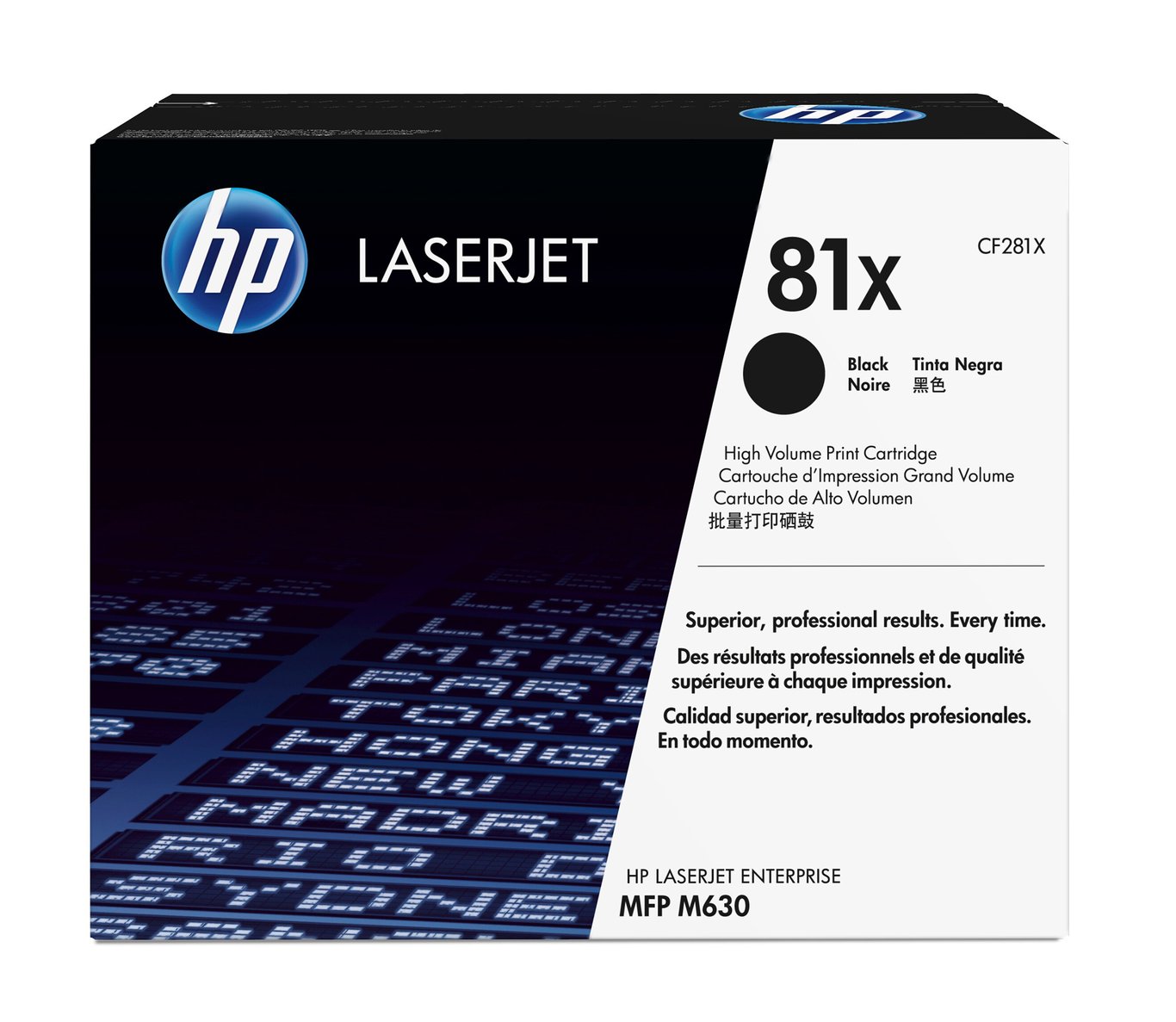 Lasertoner HP 81X 25000 Sidor CF281X Svart