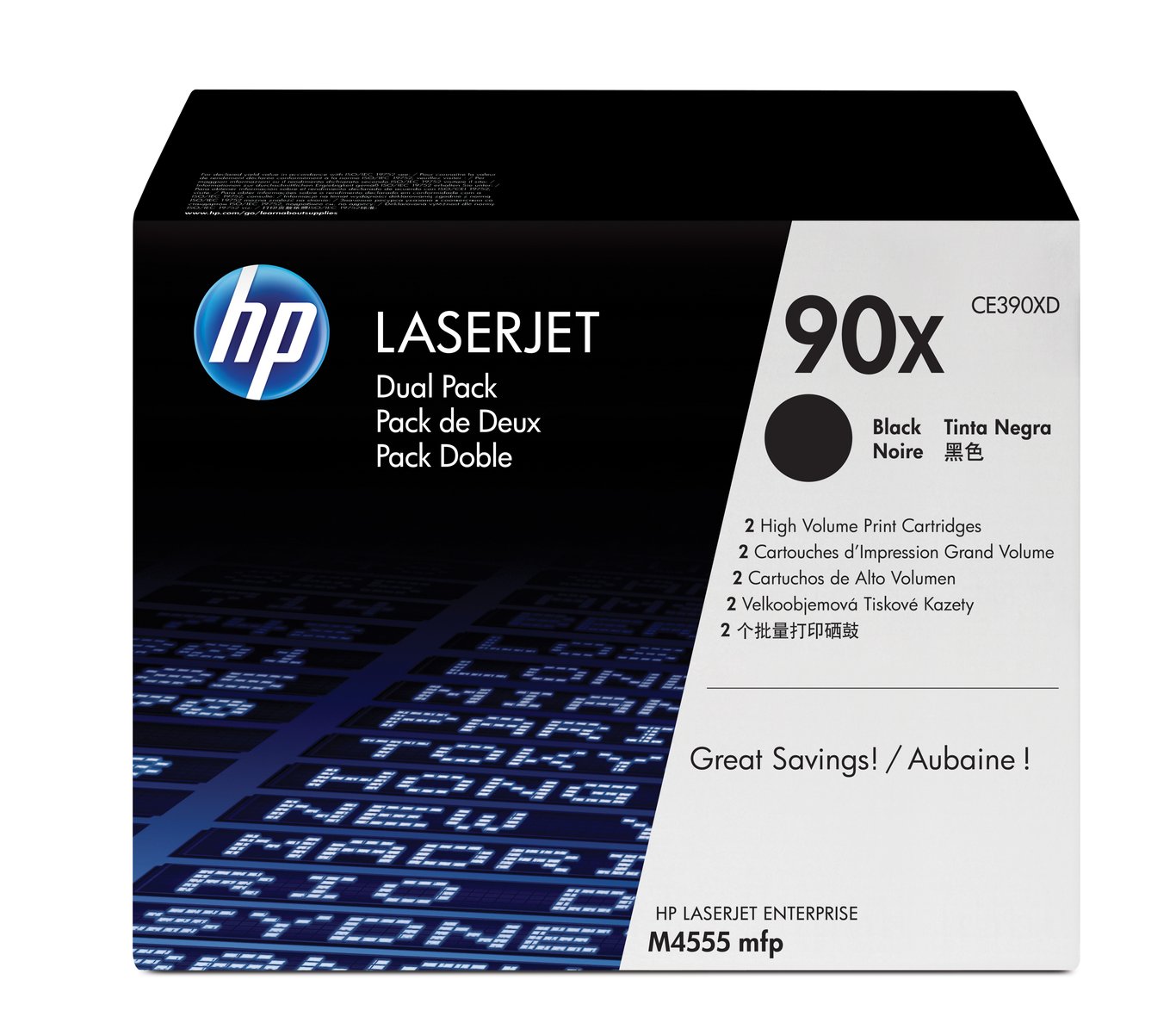 Lasertoner HP 90X CE390XD Svart