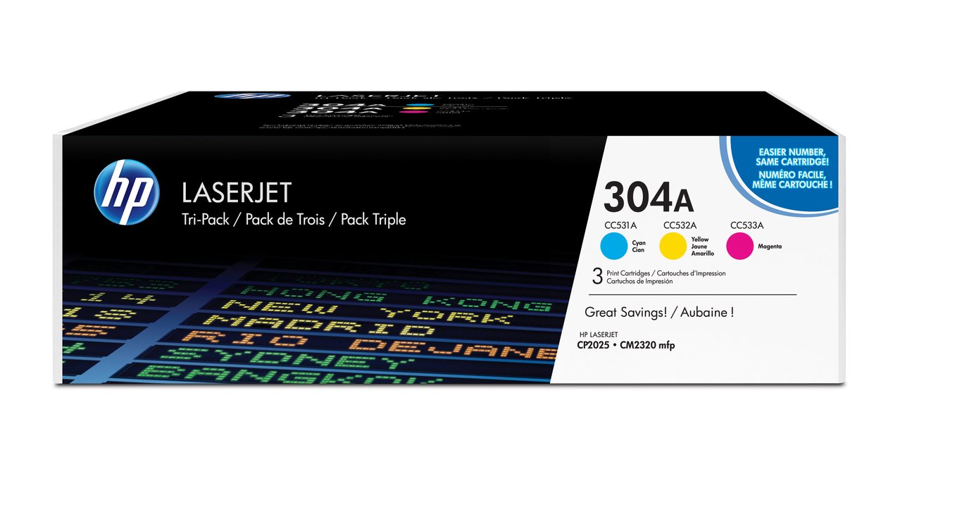 Lasertoner HP 304A CF372AM Färg