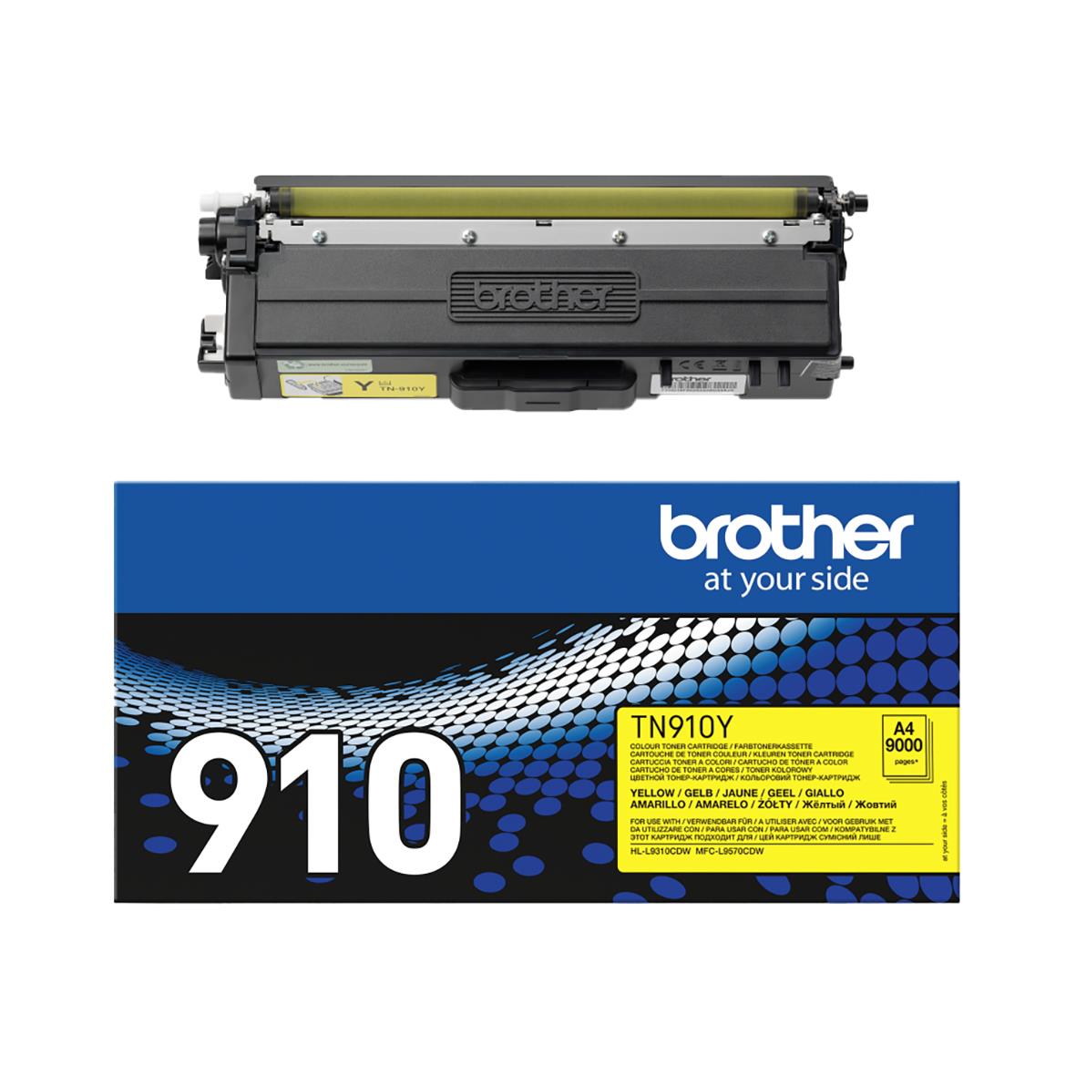 Lasertoner Brother TN910Y Gul