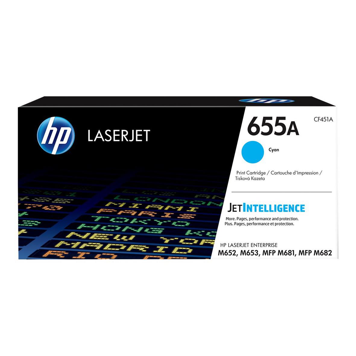 Lasertoner HP 655A CF451A Cyan