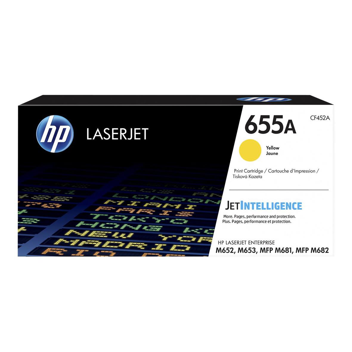 Lasertoner HP 655A CF452A Gul