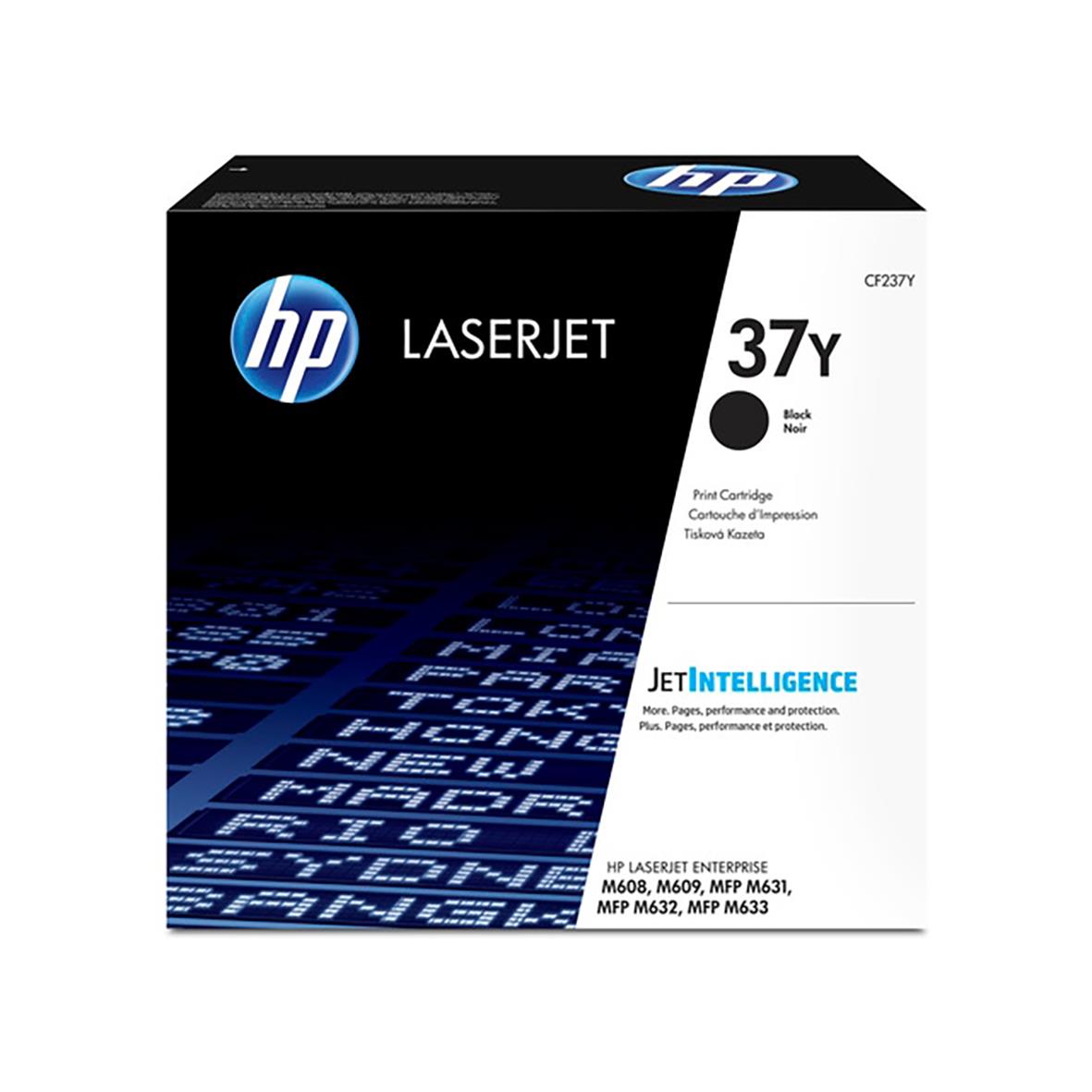 Lasertoner HP 37X CF237Y Svart