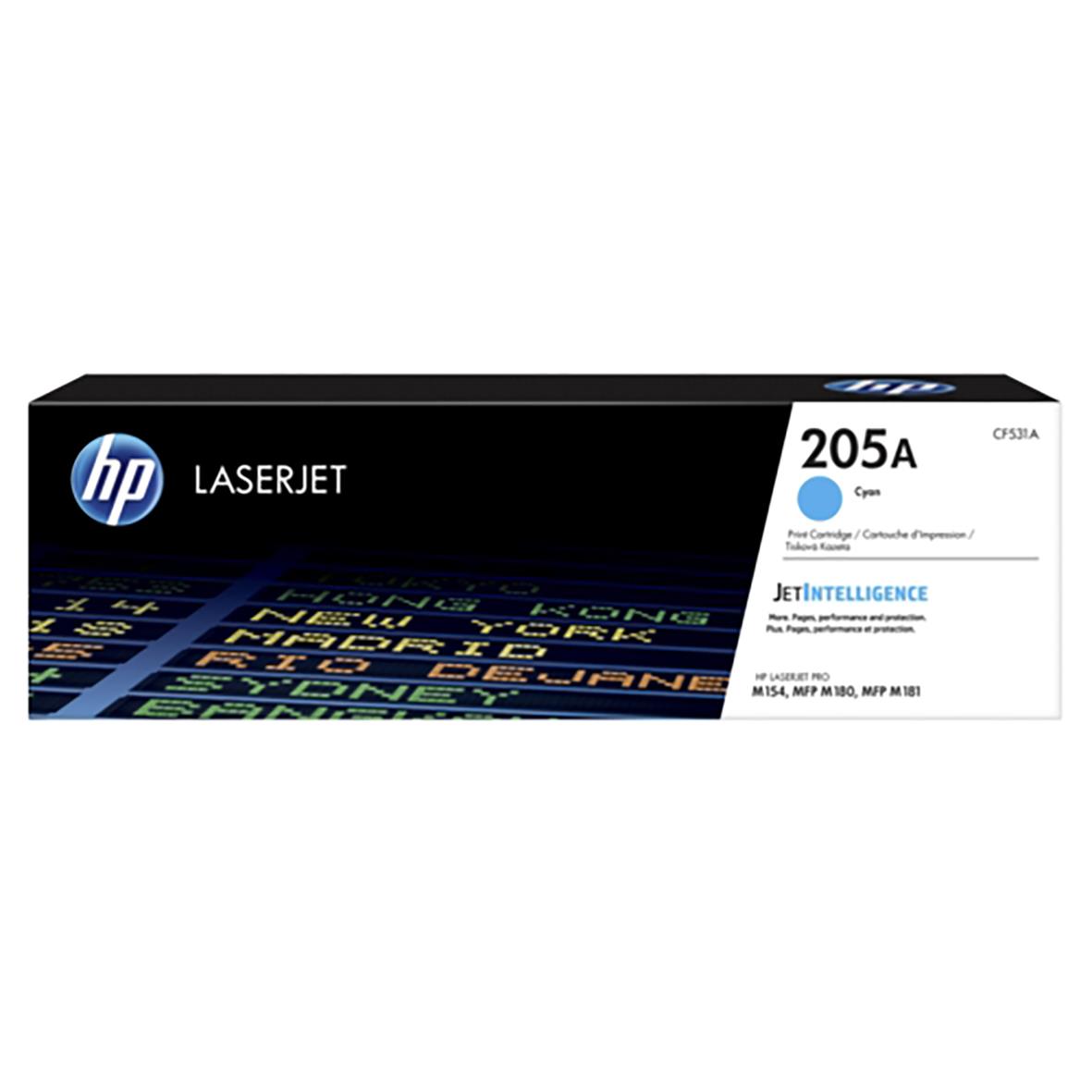 Lasertoner HP 205A 900 Sidor CF531A Cyan