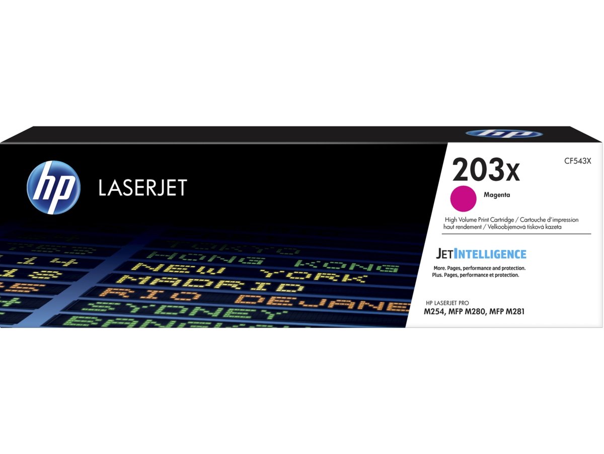 Lasertoner HP 203X 2500 Sidor CF543X Magenta