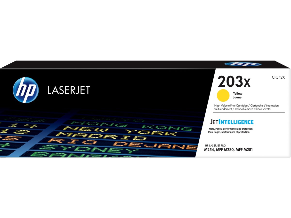 Lasertoner HP 203X 2500 Sidor CF542X Gul 27043343_1