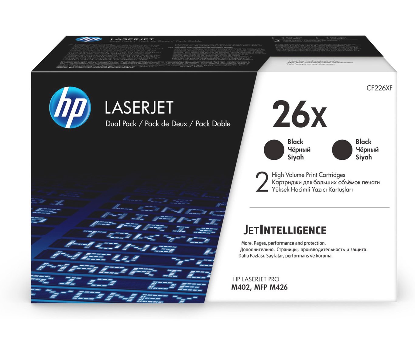 Lasertoner HP 26X CF226XD Svart