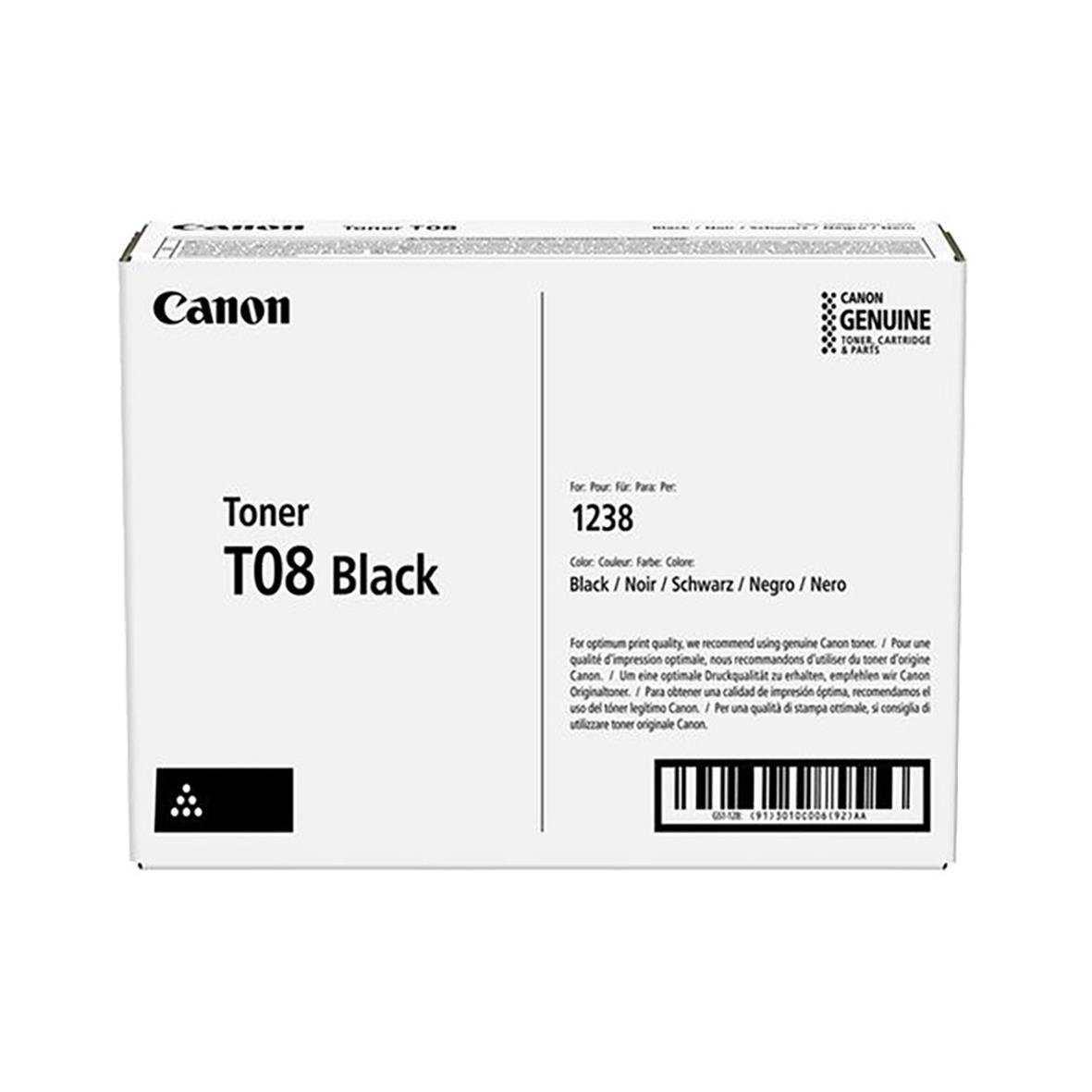 Lasertoner Canon T08 3010C006 svart