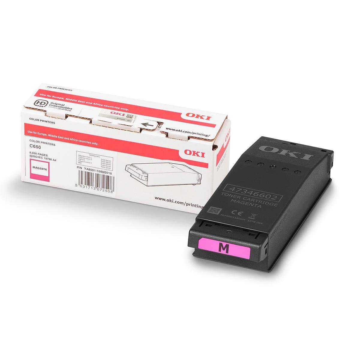 Lasertoner OKI C650 7000 sid magenta