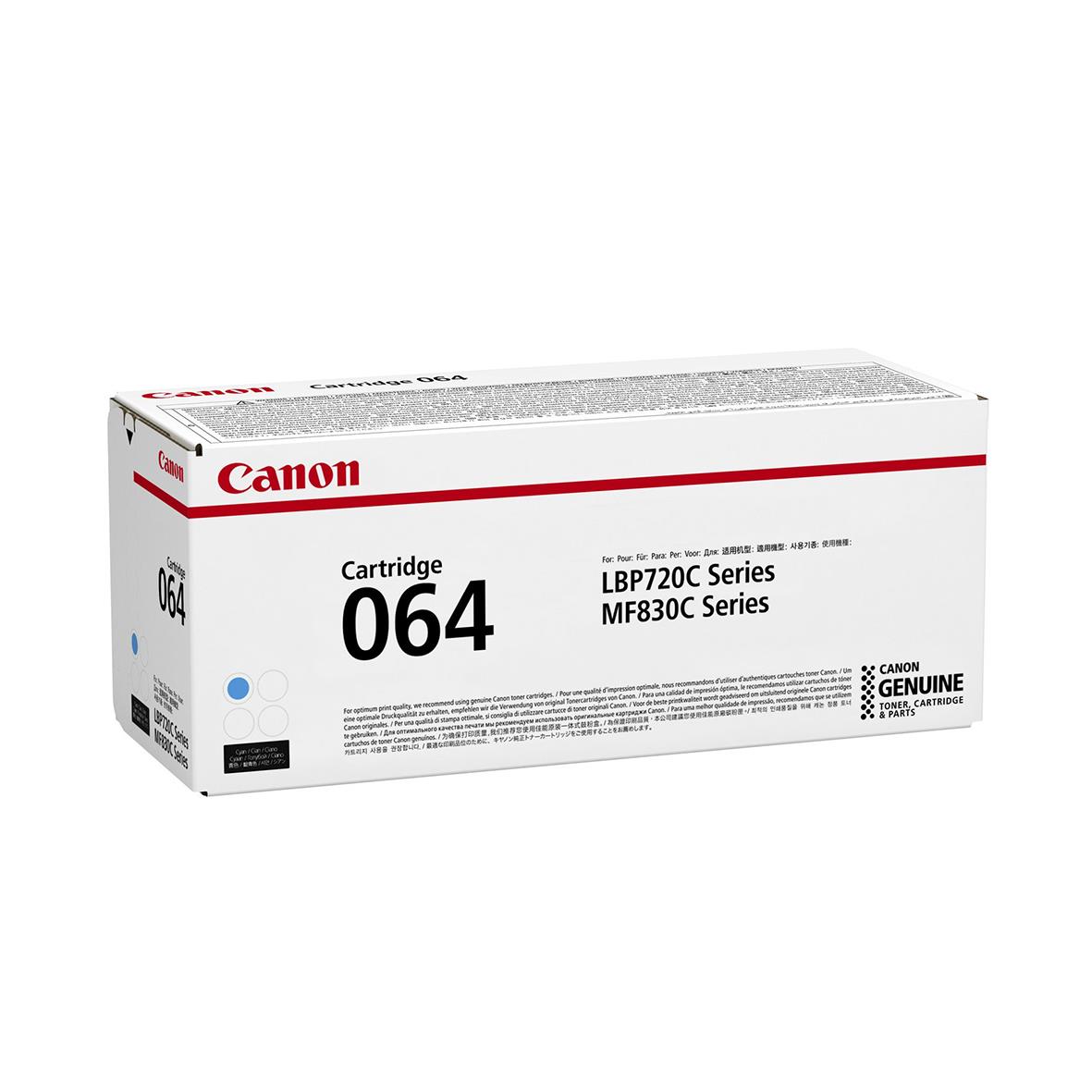 Lasertoner Canon 064 10400sid 4936C001 Cyan 27044017