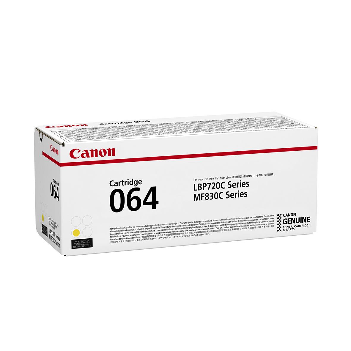 Lasertoner Canon 064 10400sid 4932C001 Gul 27044019