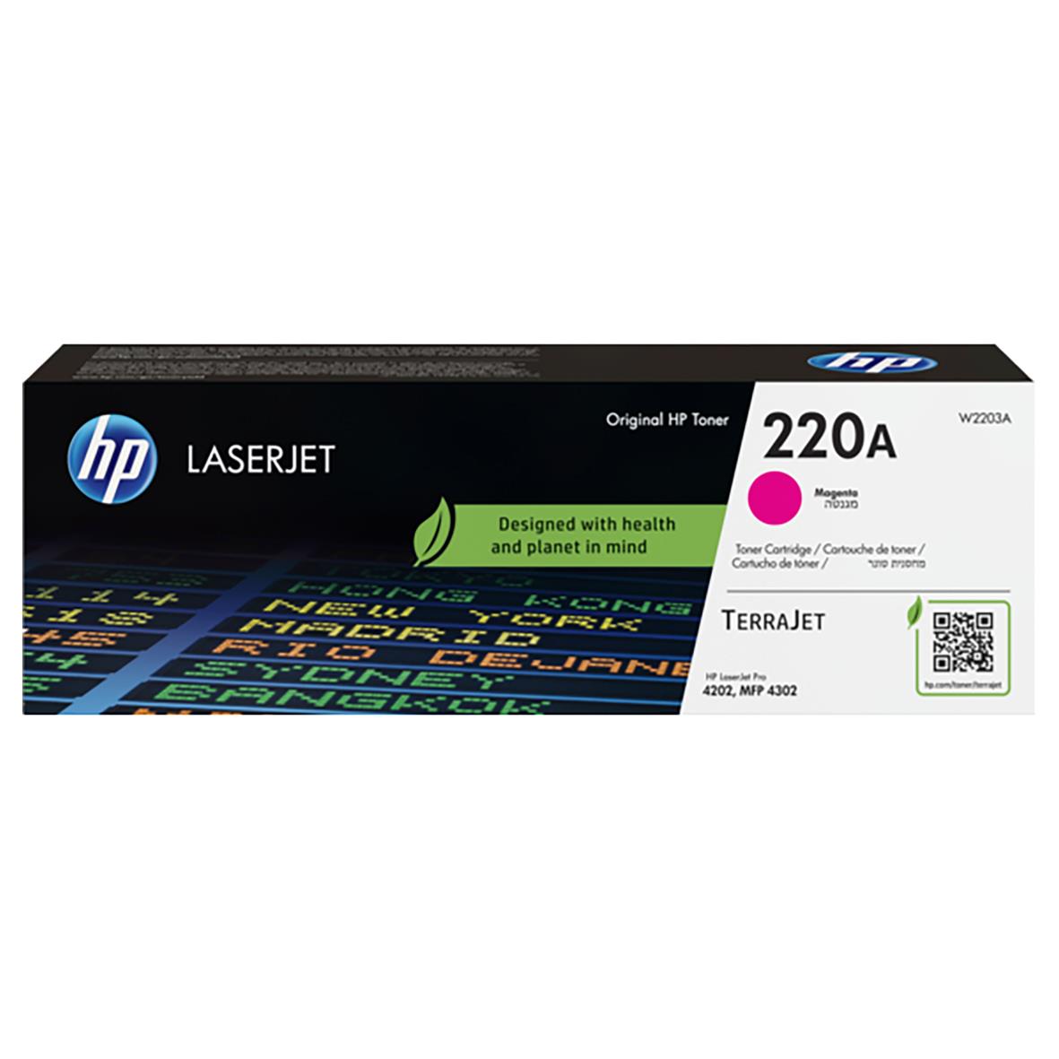 Lasertoner HP 220A 1800 Sidor W2203A Magenta 27044113