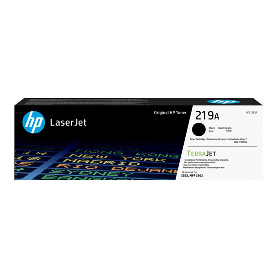 Lasertoner HP 219A 1300 Sidor W2190A Svart 27044203