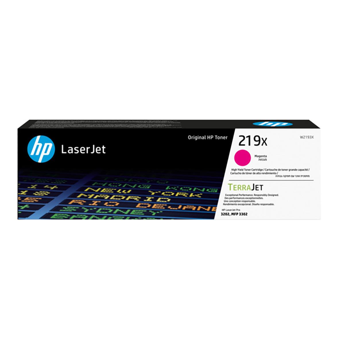 Lasertoner HP 219X 2500 sidor W2193X Magenta 27044205