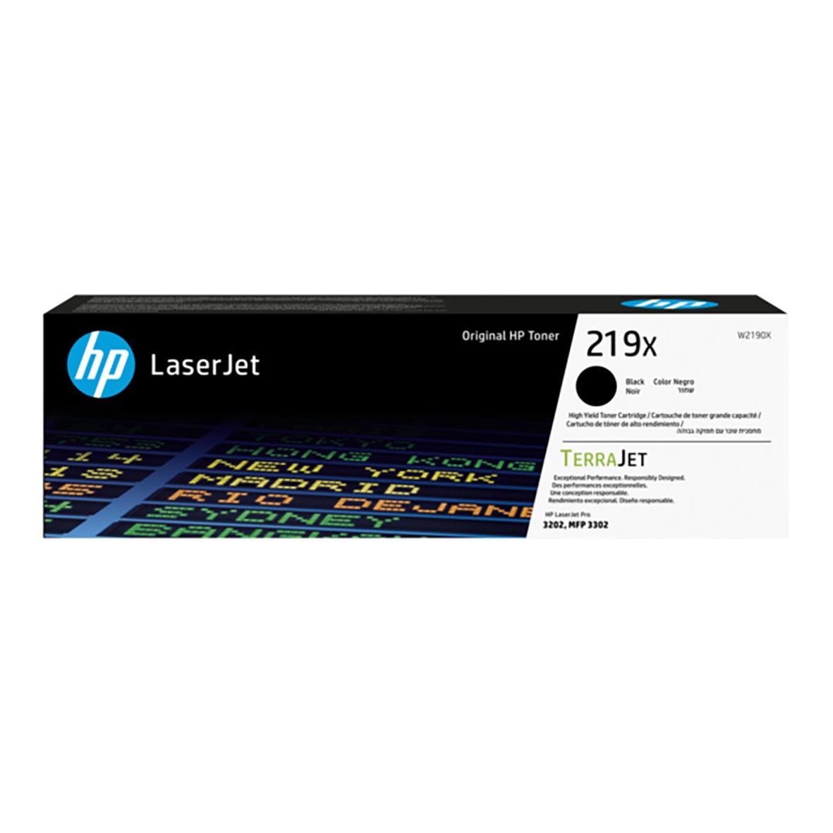 Lasertoner HP 219X 3200 sidor W2190X Svart 27044209