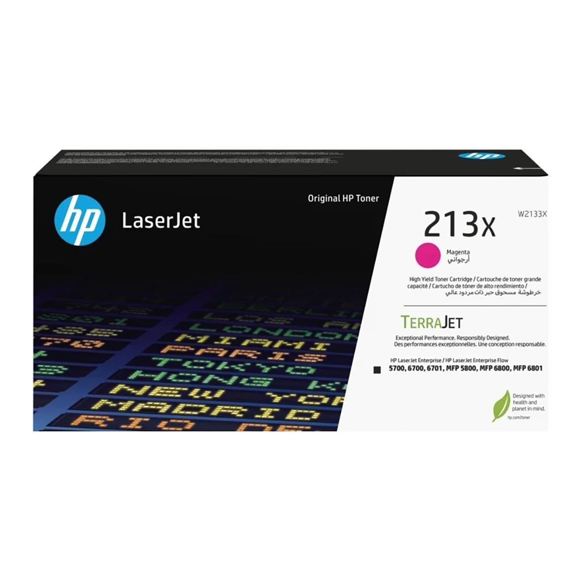 Lasertoner HP 213X 6000 sidor W2133X Magenta 27044213