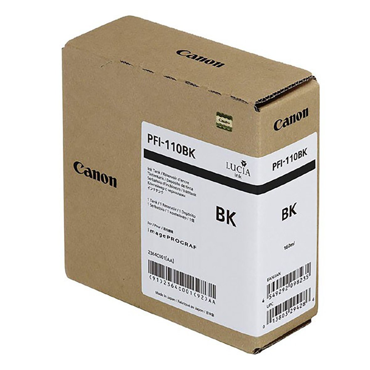 Bläckpatron Canon PFI-110BK 2364C001 Svart