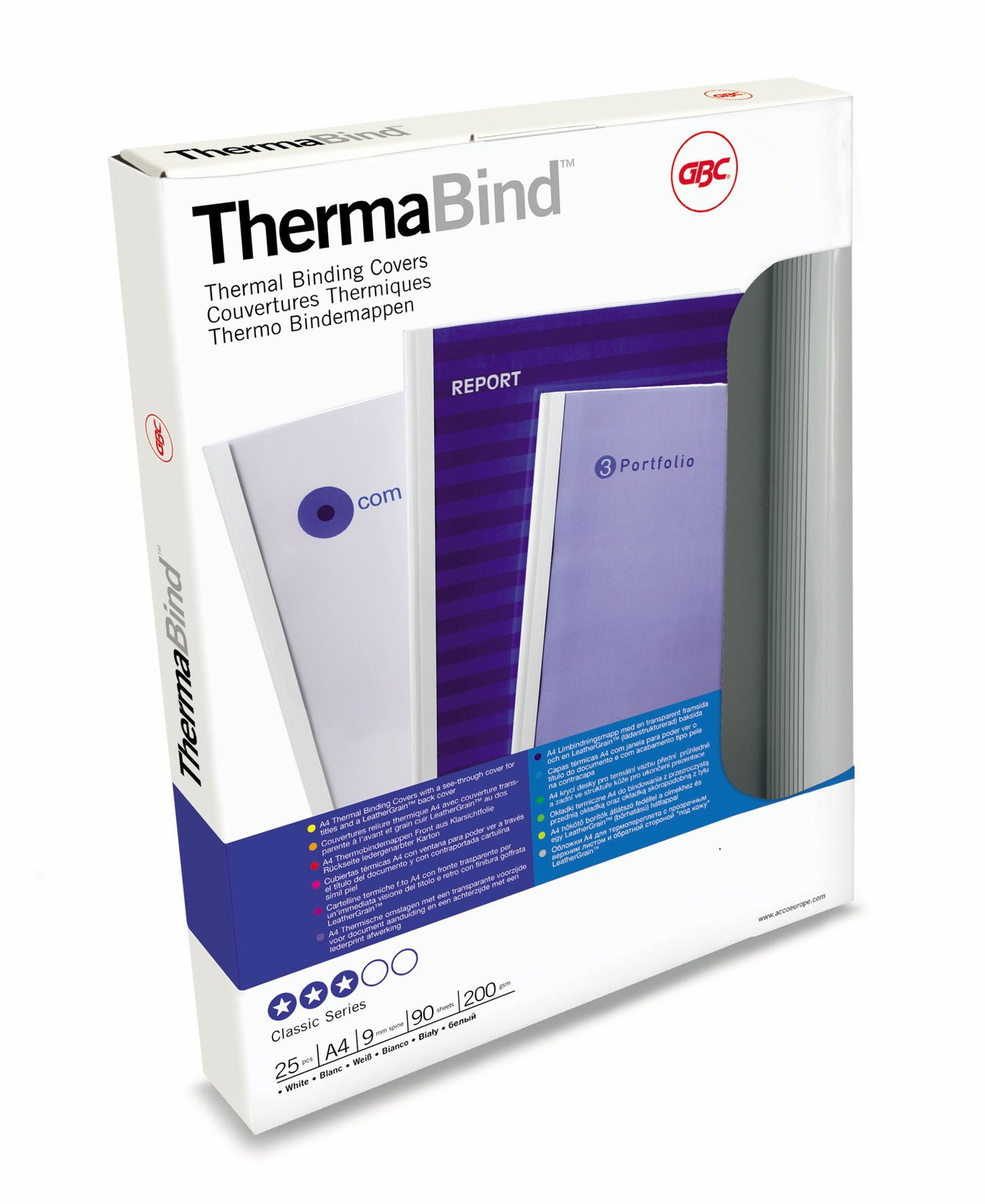 Limbindningsmapp GBC ThermaBind Standard 3 mm Vit A4 35080001_2